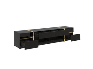 Meuble tv coloris noir 180 cm XYLO