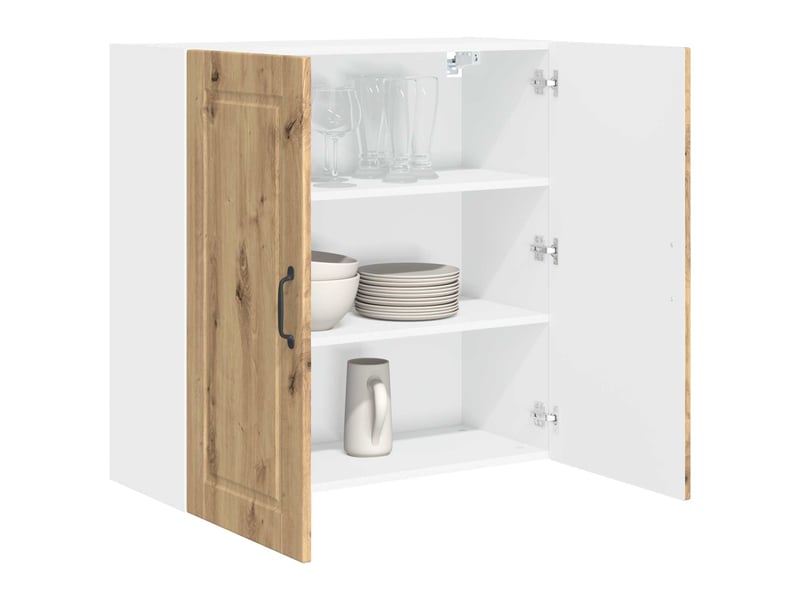  Meuble mural de cuisine, armoire de cuisine chêne artisanal 80x31x80cm shl3883  - Conforama C
