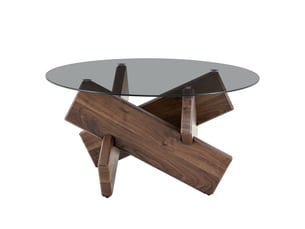 Table basse rond(e) coloris marron OKMYHOME 