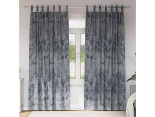Lot de 2 rideaux en velours, rideaux de fenêtre gris argenté 245 x 140 cm velours cf44222
