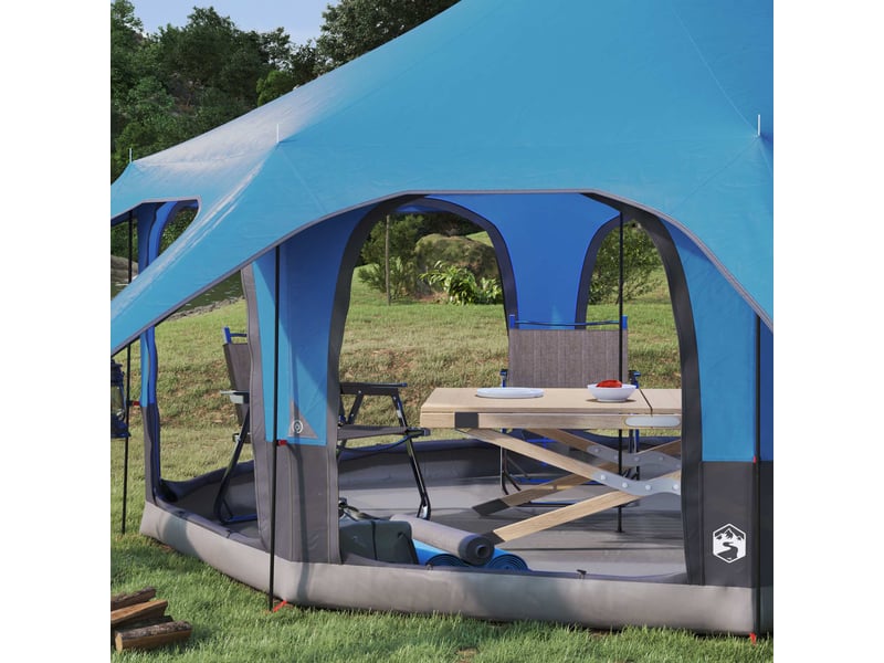  Tente de camping, tente familiale 5 personne bleu  - Conforama C