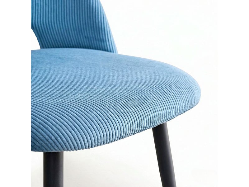  Lot de chaises 6 pièces assises rembourrées dossier moderne structure de dossier travaillée style élégant ensemble coordonné  - Conforama C