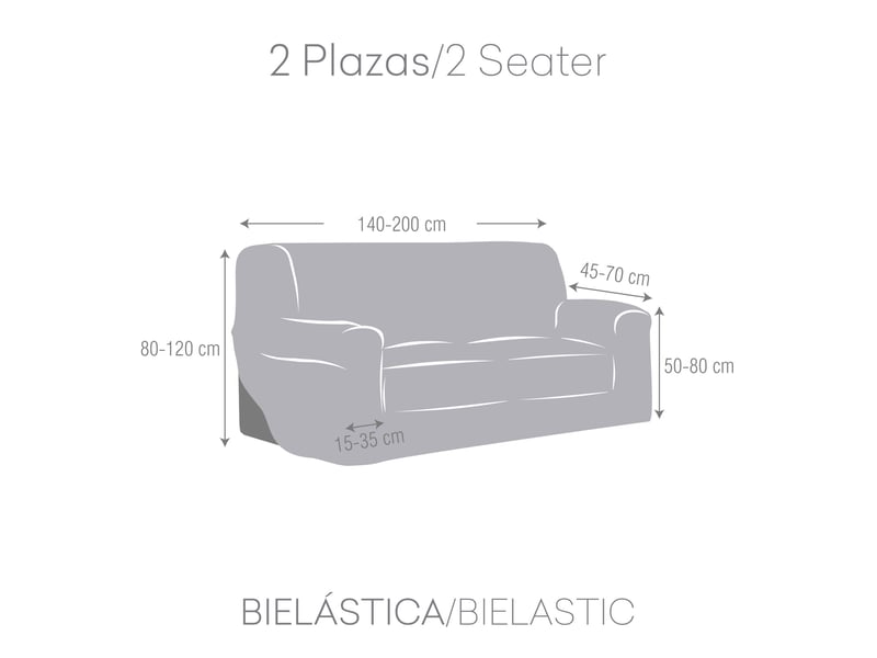 Housses de canapé salsa haut de gamme, modèle 7, 2 places, c0  - Conforama D