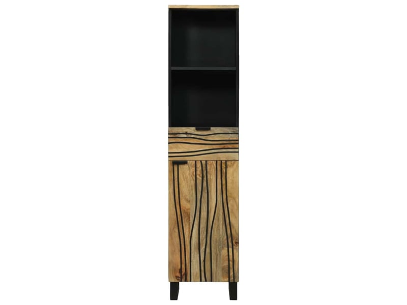  Armoire de salle de bain, cabinet de salle de bain naturel 38 x 33 x 160 cm cf65116  - Conforama D