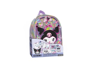 Sac a dos ecole enfant activités créatives kuromi avec pages a colorier et crayons