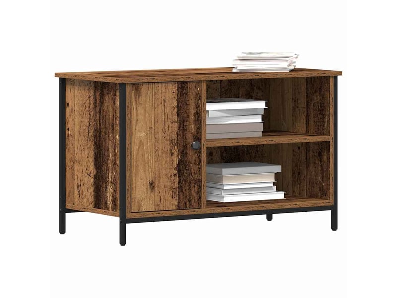  Meuble tv - banc tv - meuble de rangement 80 x 40 x 50 cm bois ancien bois d'ingénierie  - Conforama C