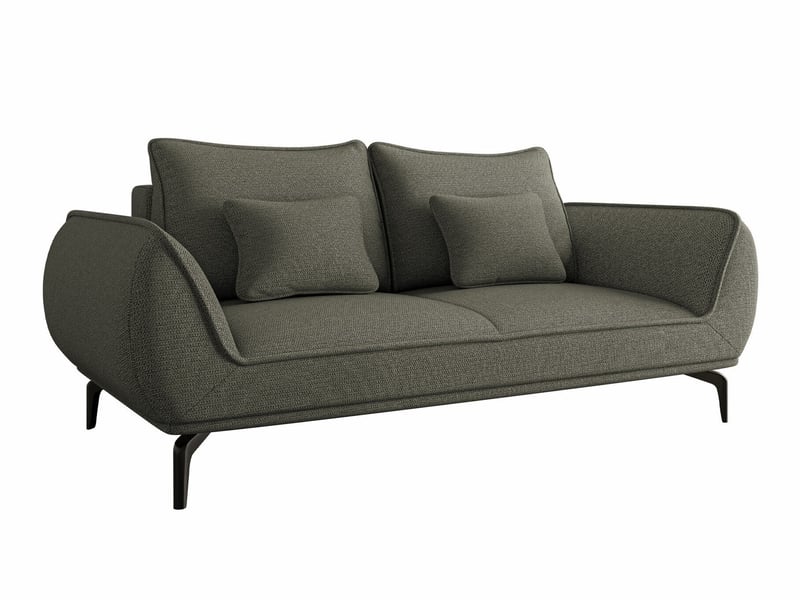  Canapé lincoln 196, fonction de couchage, boîte de literie, gris foncé  - Conforama A