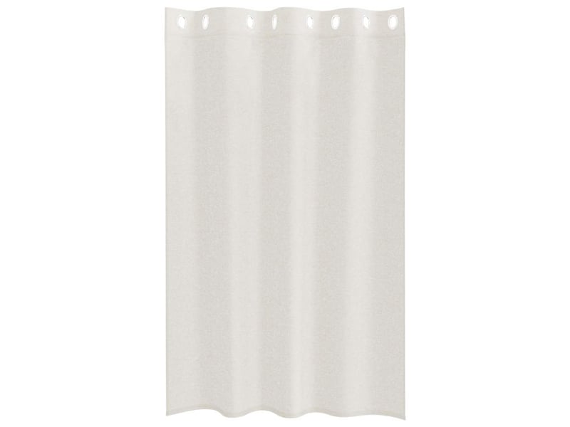 Lot de 2 rideaux en voile, voilage crème 175 x 140 cm polyester cf43895 - Conforama D