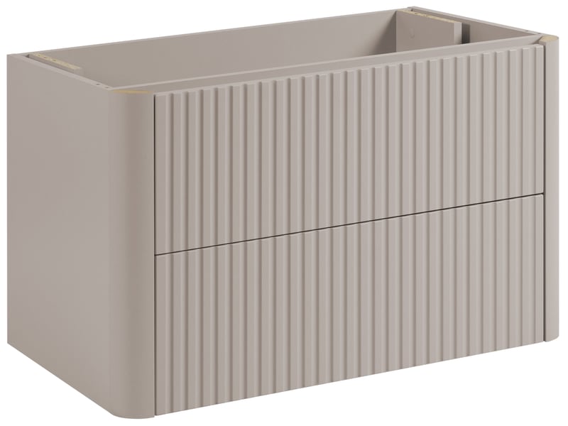  Meuble sous vasque suspendu linea 80 cm cachemire  - Conforama A