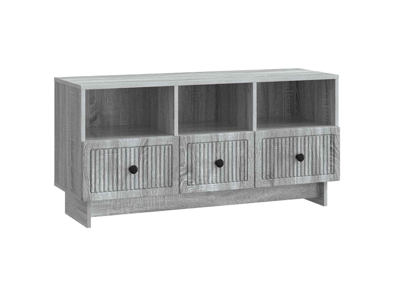  Meuble tv - banc tv - meuble de rangement sonoma gris 102 x 34,5 x 50 cm bois d'ingénierie  - Conforama A