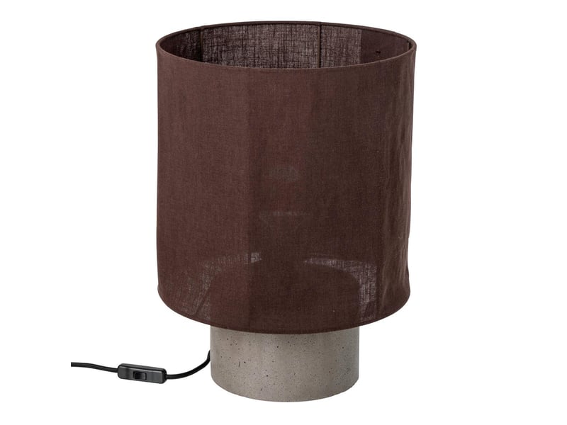  Lampe à poser en ciment havel 41cm marron  - Conforama A