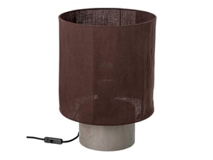Lampe à poser en ciment havel 41cm marron