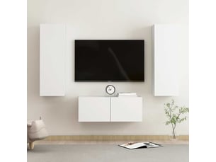 Meuble tv coloris blanc  <strong></strong>  <strong></strong>
