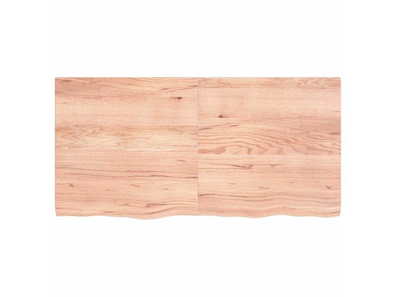  Comptoir de salle de bain, plan de travail marron 120x60x(2-4) cm bois traité cf65789  - Conforama D