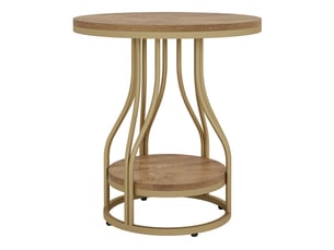 Table basse rond(e) coloris marron TRIBESIGNS