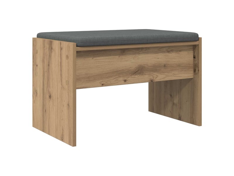  Banc d'entrée, banc interieur chêne artisanal 63x38x40 cm  - Conforama A