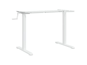Cadre bureau assis debout debout blanc (94-135)x60x(70-114) cm acier