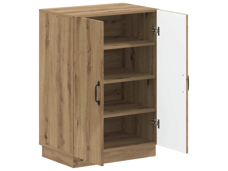  Meuble à chaussures, armoire à chaussures hoorn 59,5x39,5x87 cm chêne artisanal  - Conforama C