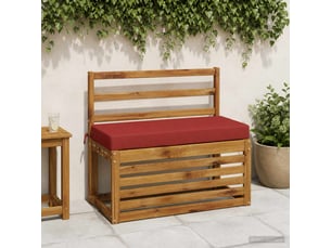 Coussin de banc, coussin d'assise, coussin de canapé soest 100 % polyester rouge 60 x 40 x 8 cm cf53534