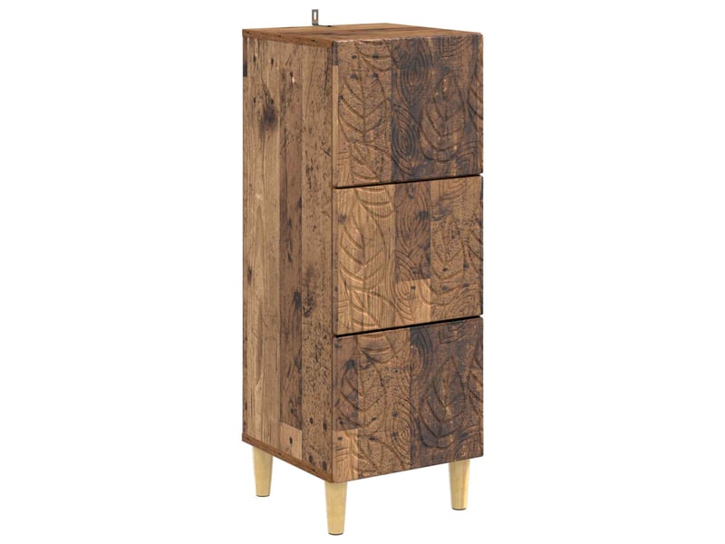  Armoire de rangement bureau, armoire à tiroirs bois ancien 33 x 34,5 x 90 cm shl7576  - Conforama A
