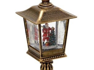 Lanterne de noël lumineuse à poser led h. 31 cm à piles