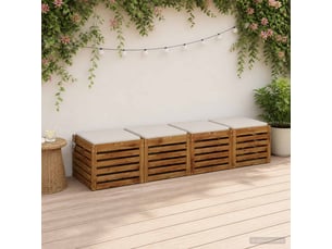 Lot de 4 coussins de siège, coussins d'assise soest 100 % polyester blanc cf60313