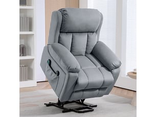 Fauteuil relax électrique PANGIVO Tissu / Simili gris