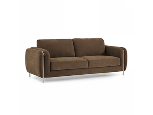 Canapé droit fixe SIA HOME 1SWI3PTTBE 3 places Tissu marron