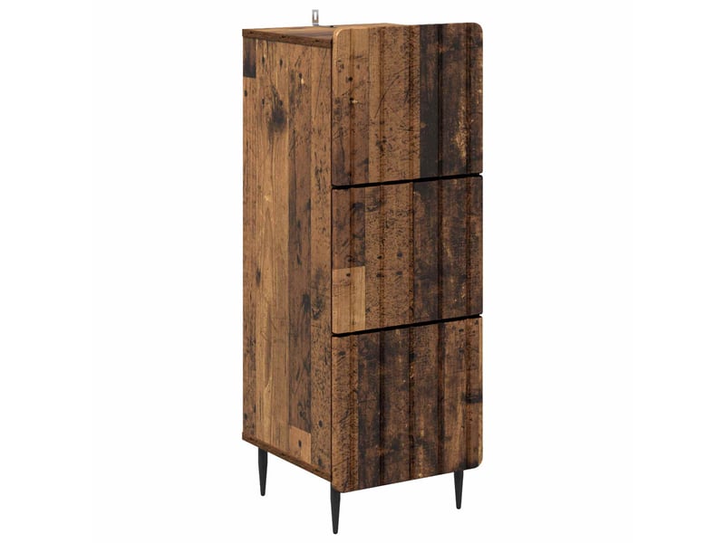 Armoire de rangement bureau, armoire à tiroirs 33 x 34.5 x 92 cm bois d'ingénierie shl4183 - Conforama A