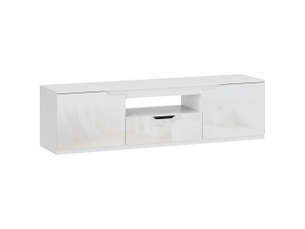 Meuble tv coloris blanc 160 cm   