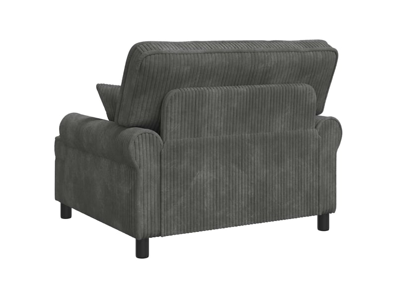  Vidaxl fauteuil xxl avec coussins gris clair tissu à 1,5 lignes  - Conforama E