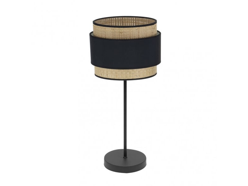  Lampe à poser fabrilamp kandy noirnaturel 1 x e27 67 x 30 x 30 cm 174271109 - Conforama A