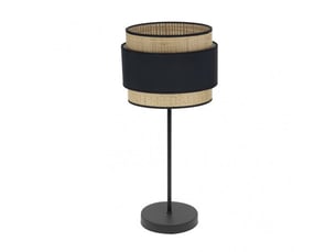 Lampe à poser fabrilamp kandy noirnaturel 1 x e27 67 x 30 x 30 cm