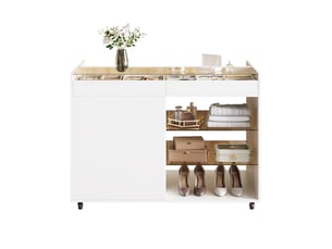 Commode 6 tiroir(s)    MODERNLUXE  coloris blanc largeur 110 cm
