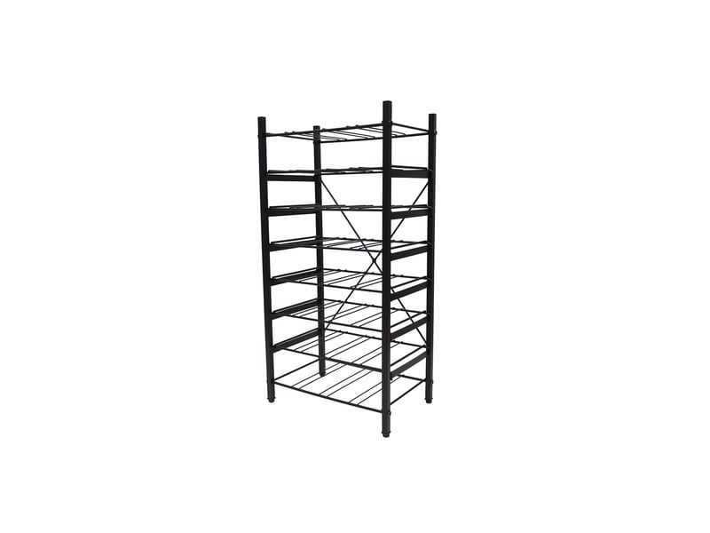  Range-bouteilles 32 bouteilles en métal noir 40 x 26 x 80 cm 62839 - Conforama A