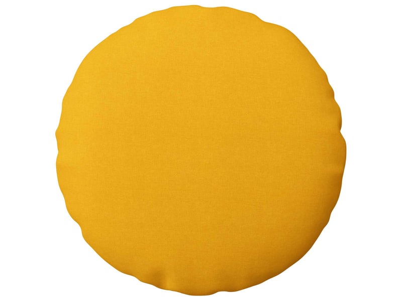  Lot de 6 housses de coussin heerlen jaune clair ø 50 cm tissu cf49677  - Conforama A