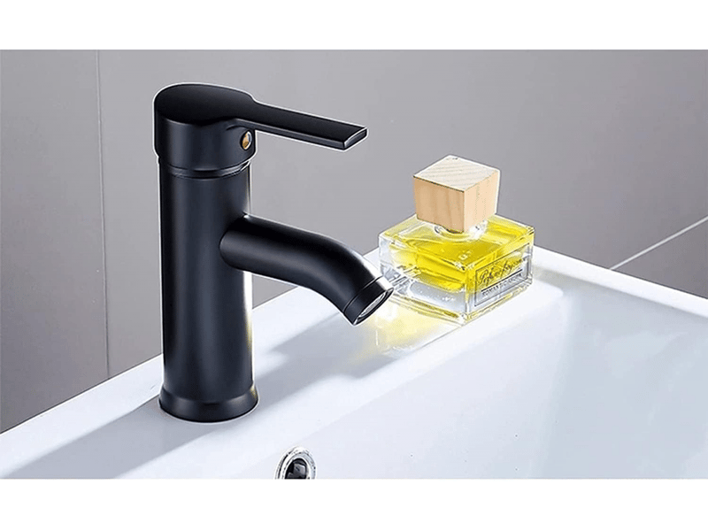  Mitigeur d'évier, eau chaude et froide, levier unique, pour évier, salle de bain, noir  - Conforama D