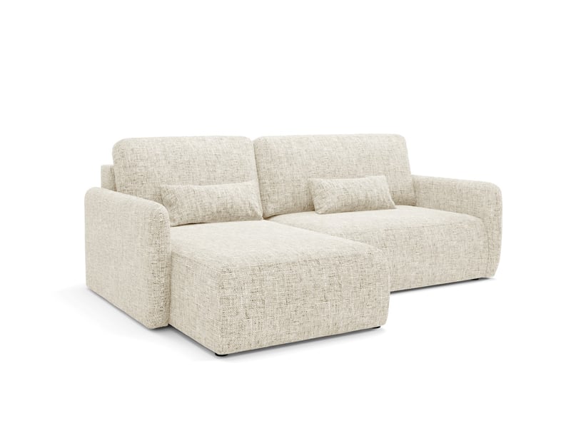  Canapé d'angle convertible livello l beige  - Conforama C