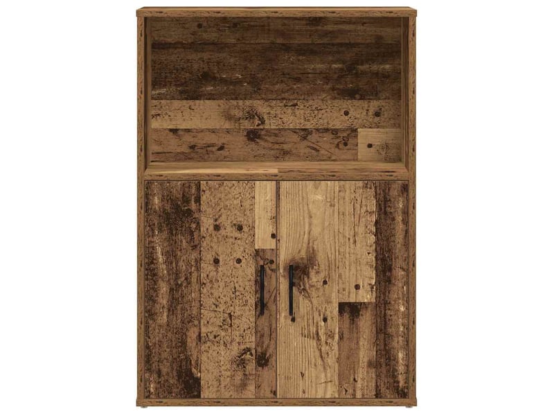  Bibliothèque, meuble de rangement salon vieux bois 60x24x85 cm bois d'ingénierie  - Conforama D