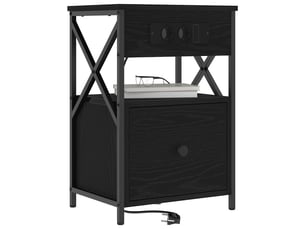 Table de chevet - cabinet de chevet - table de nuit 2 pc chêne noir 40 x 31 x 60 cm