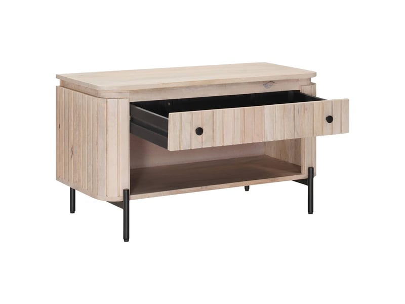  Banc à chaussures, banc de rangement avec tiroir avec étagère 85x37x48 cm  - Conforama A