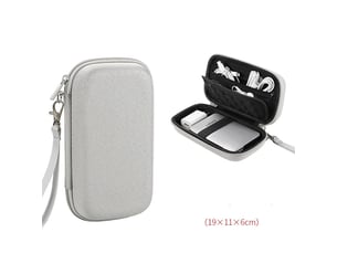 Étui pour disque dur 2,5 pouces – compatible ssd, hdd, câbles, cartes sd, clé usb et batterie externe