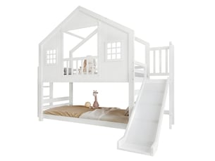 Lit superposé 90x200 cm <strong>MODERNLUXE</strong>  <strong></strong> coloris blanc
