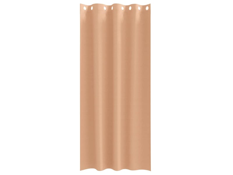  Lot de 2 rideaux occultants, rideaux black-out avec anneaux marron clair 225 x 140 cm cf44688  - Conforama D
