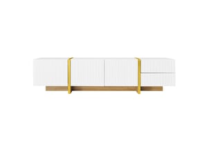Meuble tv coloris blanc 190 cm <strong>PANGIVO</strong>  <strong>GL142412G</strong>
