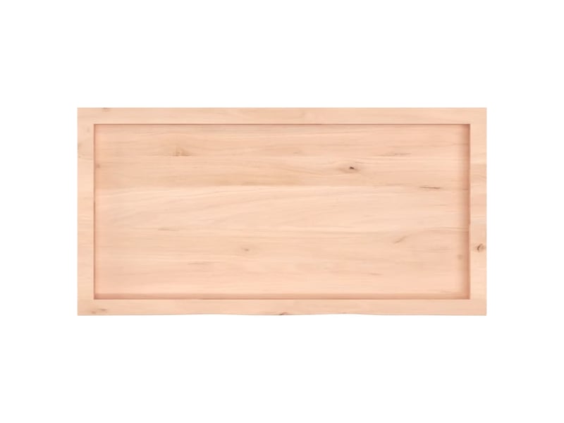  Comptoir de salle de bain, plan de travail 100x50x(2-6)cm bois massif non traité cf65697  - Conforama C