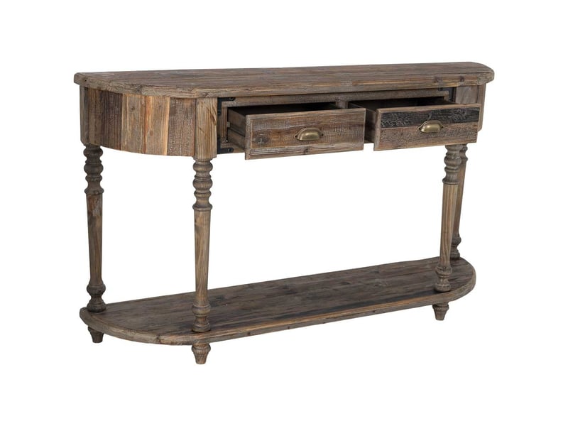  Console en bois marron 149x35x87 cm h  - Conforama E
