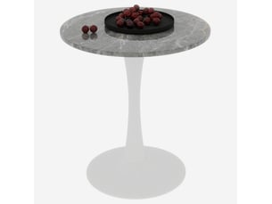 Table basse rond(e) coloris bicolore OKWISH  - 70 cmx70 cm