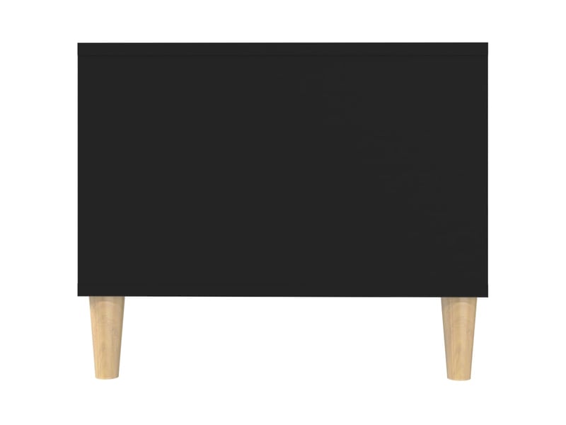  Table basse rectangulaire | table de salon noir 102x50x40 cm bois d'ingénierie shl7792  - Conforama E