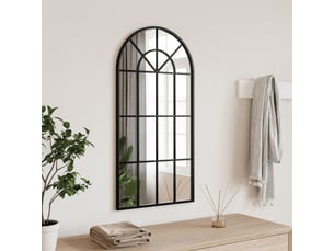Miroir  à fixer coloris noir <strong></strong>  <strong></strong> - 40 cm x 80 cm